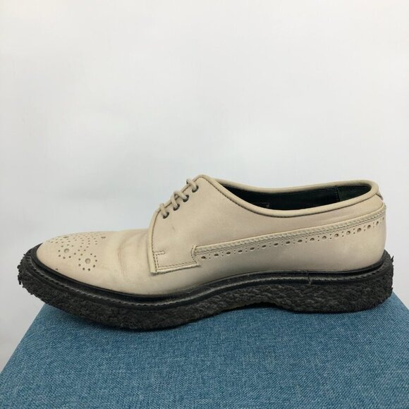 Adieu Paris Beige Black Brogue Casual Dress Shoes Size 10-10.5 - Picture 6 of 16